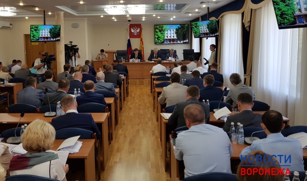 Заседание Воронежской городской Думы.