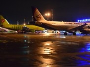 Аэропорт принял сразу 10 самолетов.