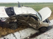 «Ладу» от удара смяло.