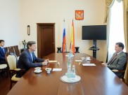 Встреча Алексея Гордеева и Михаила Бычкова.