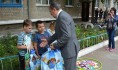 Депутат Николай Образцов на празднике двора.
