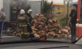 Загорелась фура на улице Остужева.