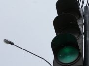 «Зеленая волна» на улице Димитрова.