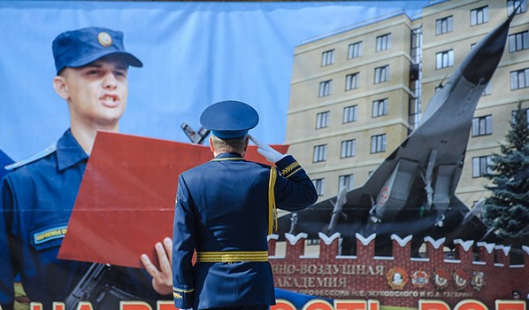 Присяга на площади Ленина в Воронеже.