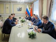 На встрече в правительстве Воронежской области.