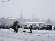 Зима приходит в Воронеж.