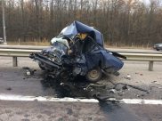 Вот что осталось от ВАЗ-2107.