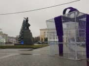Как украсили площадь Ленина в Воронеже.