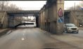 Рухнула часть моста.
