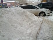 В городе ждут снегопада.