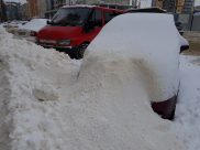 Последствия снегопада.
