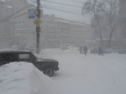 Снегопад.