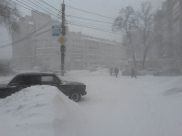 Снегопад.