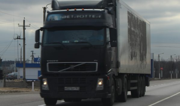 Горел грузовик Volvo.