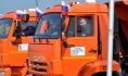 Владимир Путин на грузовике проехал по Крымскому мосту.