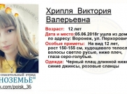 Пропала школьница.
