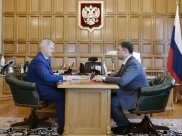 Встреча Александра Гусева с Максимом Увайдовым.