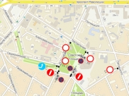 Перекроют движение вокруг площади.