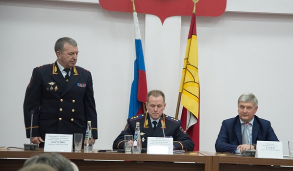 Михаила Бородина представили руководству и личному составу.
