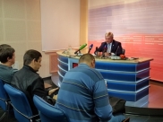 Александр Гусев на пресс-конференции.