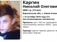 Подростка разыскивают.