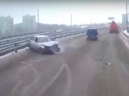 ДТП на мосту в Воронеже.