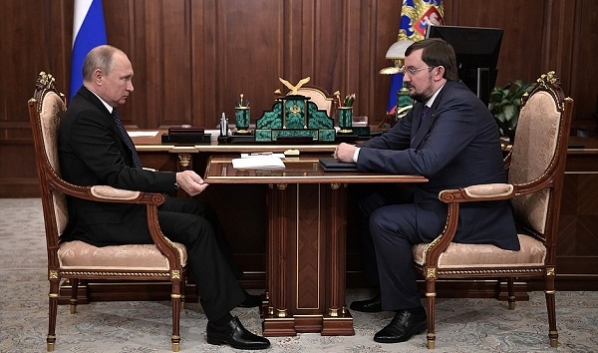 Владимир Путин провел встречу с главой организации «Деловая Россия» Алексеем Репиком.