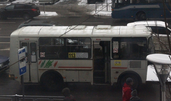Автобус №113 в Воронеже.