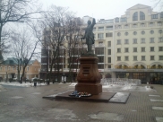 Памятник Петру в Воронеже.