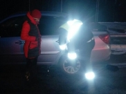 Гаишники помогли автомобилистке.