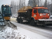 Расчистка улиц от снега.