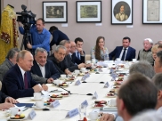 Встреча президента и театральных деятелей.