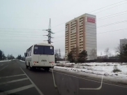 Водитель маршрутки нарушил ПДД.