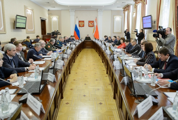 Заседание правительства области.