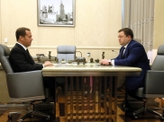 Дмитрий Медведев и Петр Фрадков.
