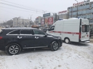 Авария с машиной скорой помощи.