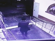 Запись с камеры наблюдения.