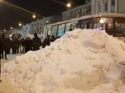 Снег в Воронеже.