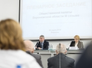 Пленарное заседание Общественной палаты Воронежской области.