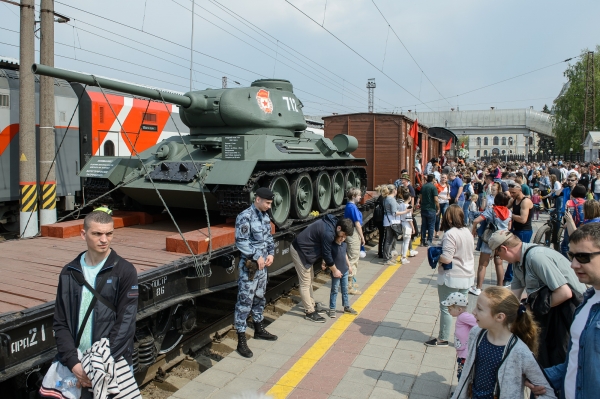 «Поезд Победы» прибыл в Воронеж.