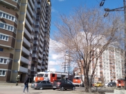 Пожар в многоэтажке.