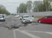 Авария произошла на перекрестке улиц Новосибирской и Ростовской.