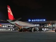 Самолет Georgian Airways в Воронеже.