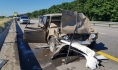 ВАЗ-2106 врезался в стоявшую после ДТП иномарку.