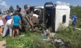 Кадр с места аварии.