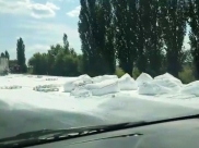 Мука на дороге.