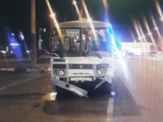 Автобус после ДТП.