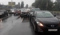 В аварию попали четыре авто.