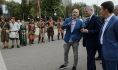 Захар Прилепин и Александр Гусев на фестивале.