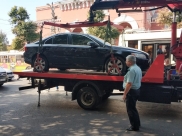 Volvo отвезли на спецстоянку.